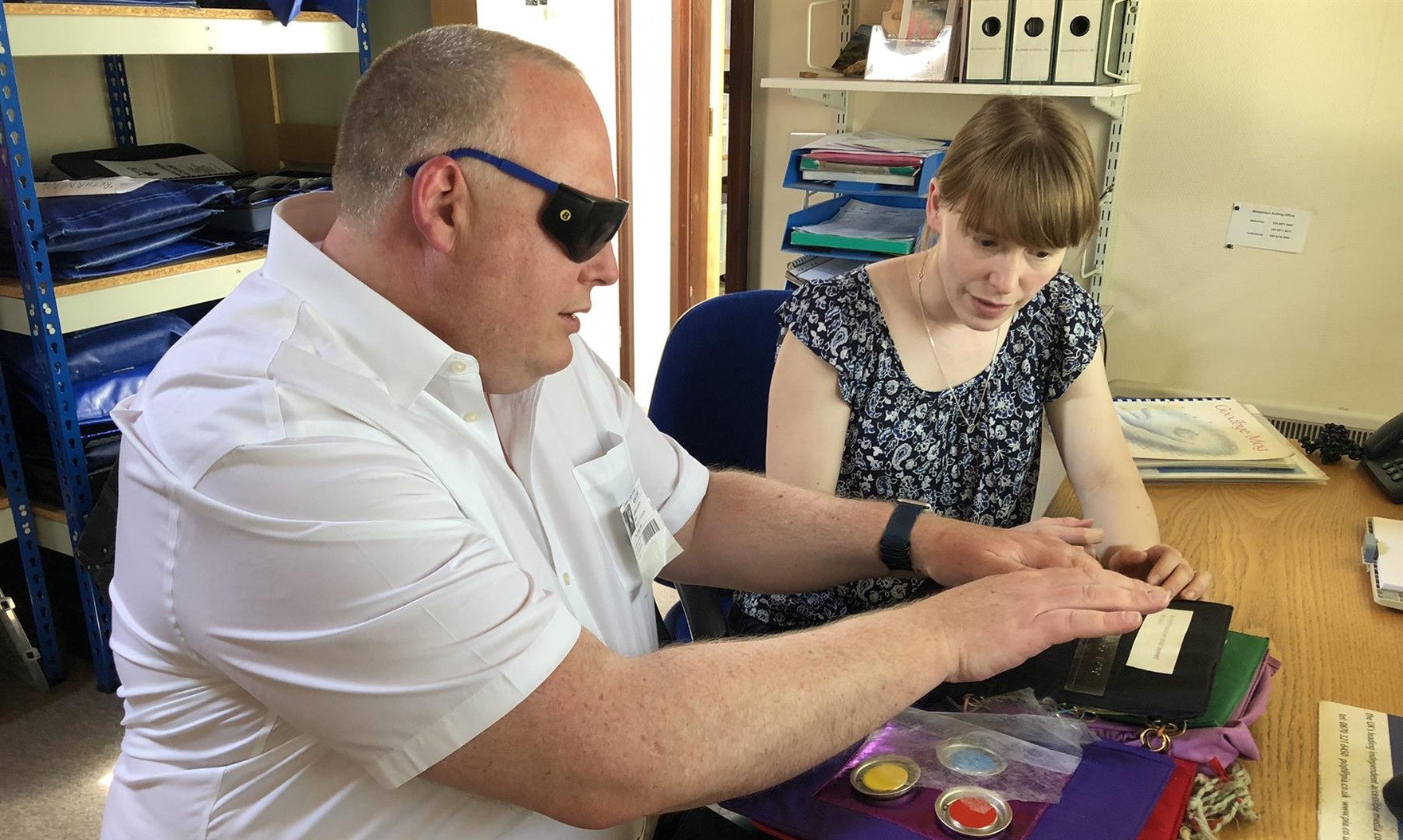 Visually impaired children get chance to read with help from London Masons